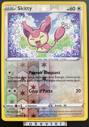 Carte pokemon skitty - pokemon, 141/189