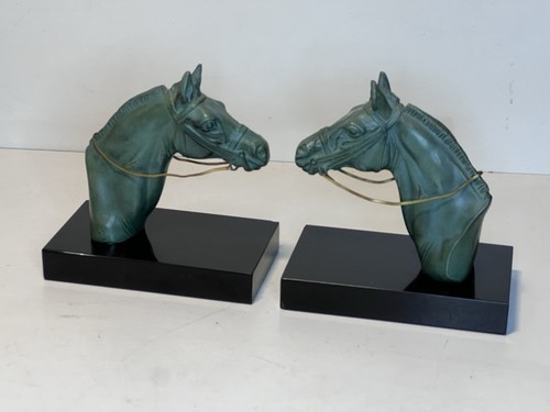 Serre livre art deco chevaux - serre, ,