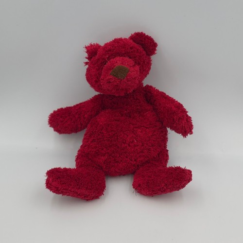 Doudou peluche ours - , rouge