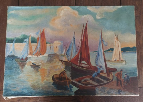 Tableau peinture huile sur