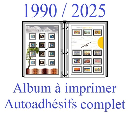 Album timbres autoadhésifs - album, de