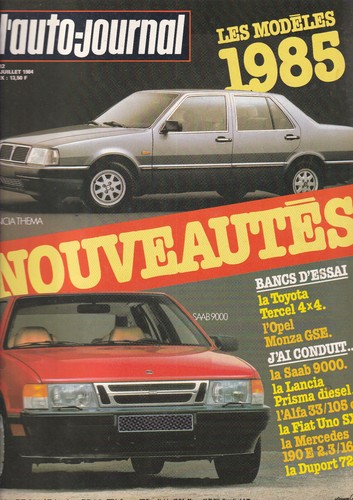 Auto journal 12 modeles - l'auto, n°12
