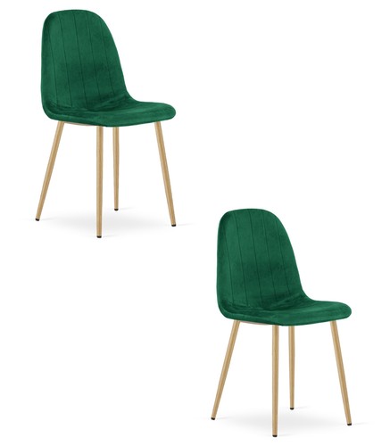 Chaise padva velours vert - -, /