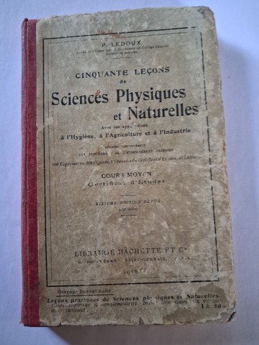 Livre ancien sciences - ancien,