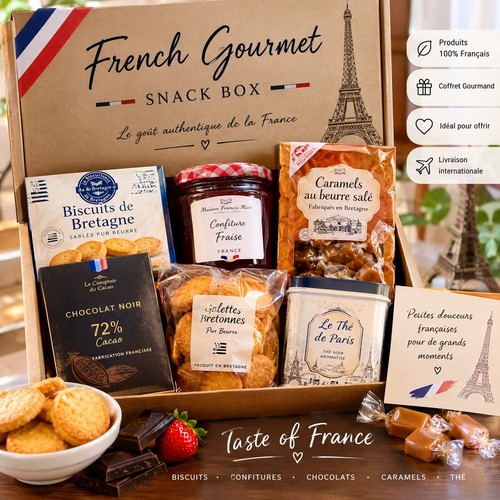 French gourmet snack box - french, –