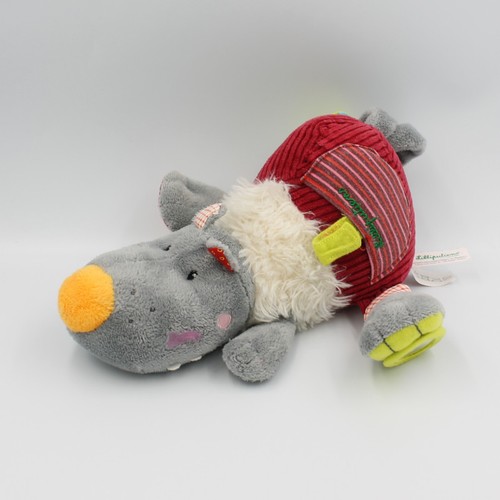 Doudou loup gris - , nicolas