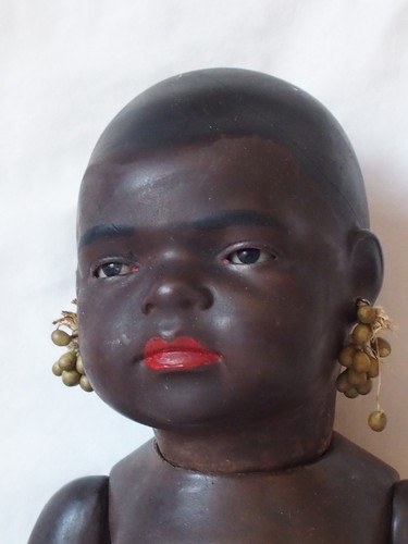Rare poupee noire porcelaine - poupee,