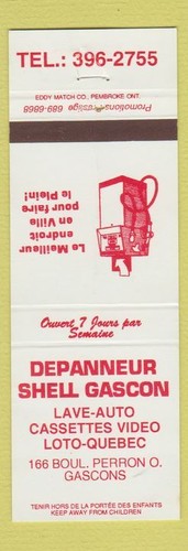 Matchbook cover depanneur - matchbook,