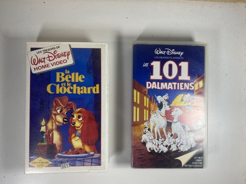 Lot vhs disney la belle - 2, disney.