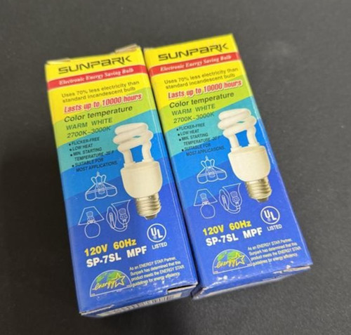 2pk 7sl sunpark 7 watt - 2pk,