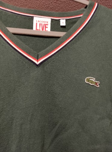 Sweat lacoste vert - lacoste,