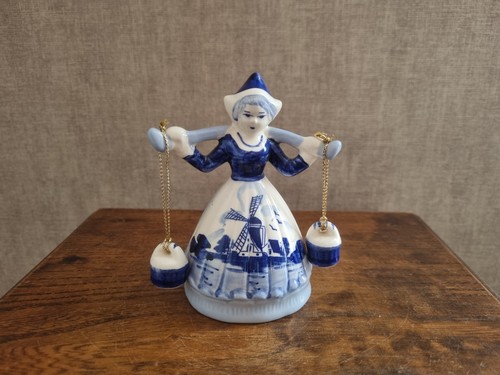 Figurine delft bleu femme - figurine,