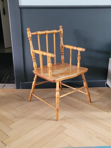 Chaise fauteuil enfant bois - chaise,