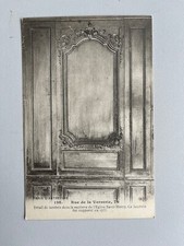 Old postcard Paris RUE DE LA VERRERIE DETAIL OF PANELING OF THE CHURCH SAINT MERRY