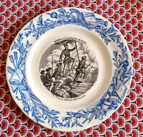 Assiette terre fer hb - assiette, de