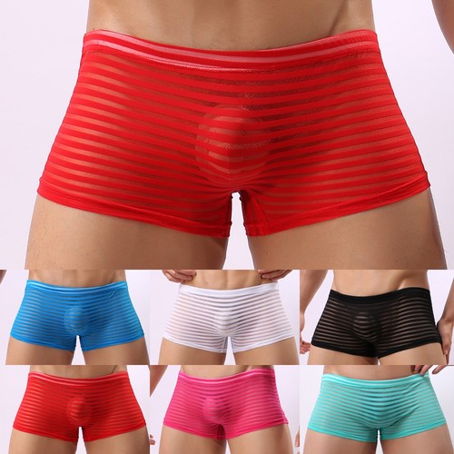 Sexy hommes transparent maille - transparent,