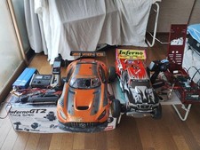 Kyosho Inferno GT2 Race Spec and Inferno 4WD RC Car Set with Transmitters