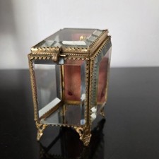 COFFRET Porte Montre Verres Biseautés  Capitonné Napoléon III XIXè