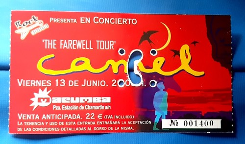 Ticket billet place concert - ticket,