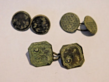 LOT 3 PAIRES BOUTONS DE