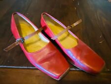 Vintage Semelle Cuir real leather Mary Jane short heels, Made in France 5.5US