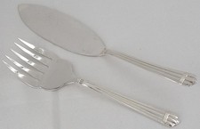 Christofle Aria, fish serving cutlery, 2 pieces, knife + fork.