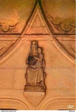 21 - Fain les Moutiers - Church Portal - Wooden Virgin - Religious Art -