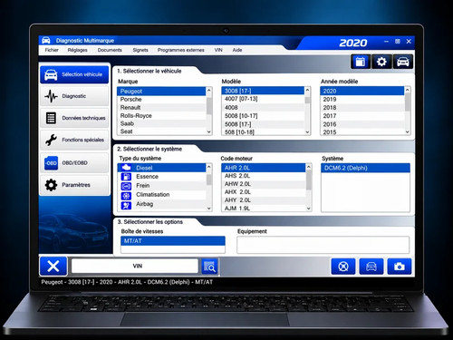 Logiciel diagnostic automobile