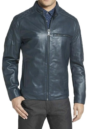 Blouson motard bleu 100 - de,