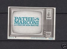 Old Match France Pathé Marconi Television Label 