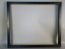 Cadre moderne 63,5x53,5 cm feuillure 60x50 cm bois laqué noir mat C567