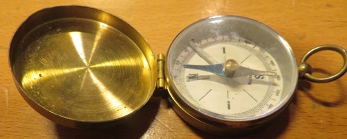 Boussole ancienne laiton - ancienne,