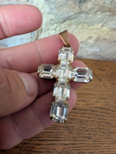 Croix vintage pendentif en - vintage,,