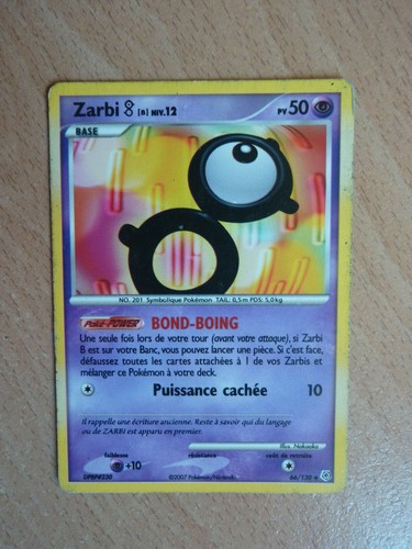 Carte pokémon zarbi pv - carte,