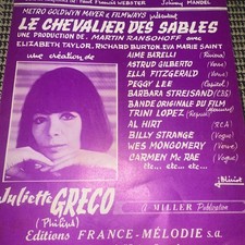 PARTITION DE JULIETTE GRECO - LE SOURIRE DE MON AMOUR Music Sheets Vintage