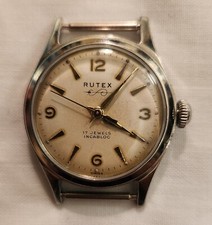 Vintage RUTEX Incabloc 17 Jewels Wristwatch AS-1187