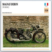 MAGNAT-DEBON 350 BOSSC2 1930 France Edito Service Atlas Motorcycle Card
