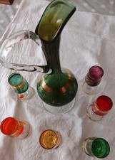 Service liqueur aiguière et 6