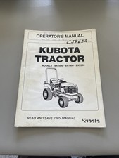 Kubota BX1500 BX1800 BX2200 Tractor Operator’s Manual