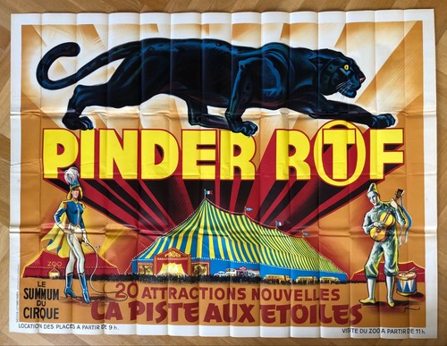 Affiche cirque pinder ortf - affiche,