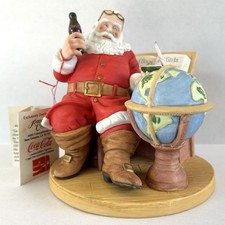 Coca Cola Santa Porcelain Figurine Vintage 1983 Royal Orleans 1st Annual