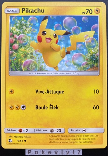 Carte pokemon pikachu 68 - carte,