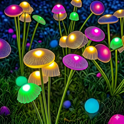 Lampe solaire multicolore led - multicolore,