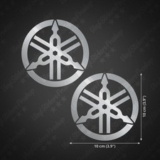 2 Stickers 10 cm ARGENT