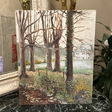 Huile Sur Carton Ancienne