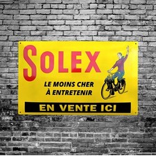 Plaque émaillée Vélo Solex  service concessionnaire ++ 65*40 cm ++  enamel sign