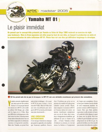 Fiche moto yamaha 01 - moto, :