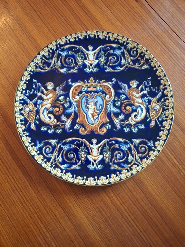 Plat faience modèle - plat, en