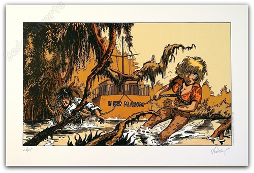 Affiche sérigraphie walthéry - affiche,