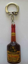 Vintage Castillon Cognac Fine Champagne Plastic Bottle Keychain